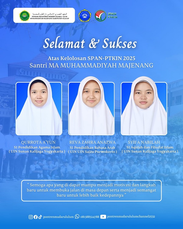 Haflah Akhirussanah: 9 Santri Lolos Menjadi Mahasiswa Melalui jalur SPAN-PTKIN span.jpg