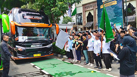 Dilepas dari Kantor PBNU, Mudik Seru Bareng NU 2026 Berangkat  ke 59 Kota