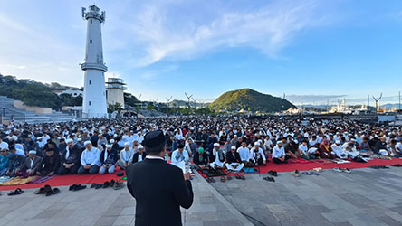 Khotbah Iduladha  UBN di Labuan Bajo 